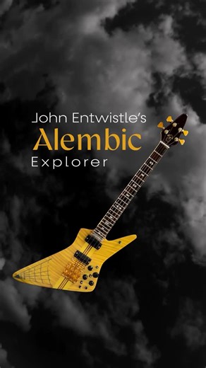 Mini Spinny on Instagram: "John Entwistle’s Alembic Explorer - Spinning a miniature replica and the story behind the bass guitar that powered The Who. The Ox’s primary touring bass from 1976 - 1985, the Explorer-style bass was custom-made at Alembic by Luthier Rick Turner. It features a stiff neck that run tip to butt to go with a bird’s eye maple top and bottom sandwiched between a mahogany core. Where most bass players seek to eliminate fret buzz, Thunderfingers requested a neck with no relief