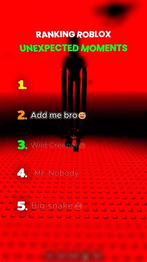 Ranking Roblox Unexpected Moments 😂 #roblox #ranking #shorts