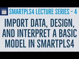 #SmartPLS4 Series 4 - A Basic and Simple Model in SmartPLS4.