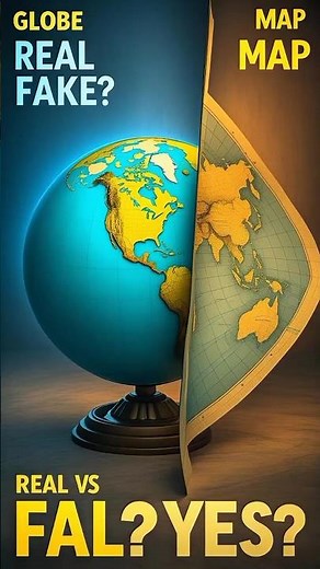 Globe vs Map: What’s the Real Difference? | Explained Simply by The History Globe#foryou #history