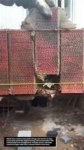 This Bricklaying Trick Creates Perfect Wall Alignment Fast