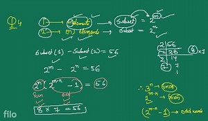 Example 4. hwo finite sets have m and n elements. The total num... | Filo