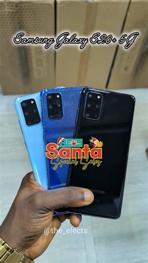 The_Elects ng on Instagram: "SantaSalesAlert‼️Enjoy up to ₦15,000 discount on Samsung Galaxy S20 Plus 128gb S/S ORIGINAL PRICE - ₦275,000❌ PROMO PRICE - ₦260,000✅ Contact us on WhatsApp via the link in our bio to grab this amazing deal! #Santasales #Christmasdeal #Samsung #SamsungS20plus #Smartphone #AppleGadgets#TheElects #GadgetStoreNigeria #LagosGadgets #BuyGadgetsOnline"