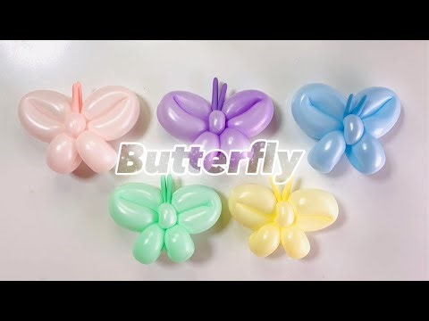 Butterfly 🦋 蝶々 🌸 ちょうちょ 【バルーンアートかねさん】 #spring #craft #蝶の作り方