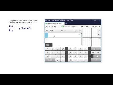 Desmos Standard Error of the Mean