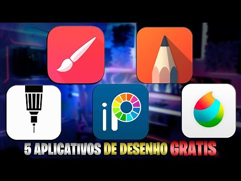5 MELHORES APLICATIVOS PARA DESENHAR GRATIS 👩‍🎨🎨