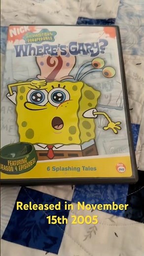 SpongeBob where’s Gary 2005 dvd overview