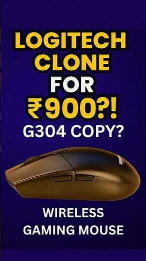 Logitech G304 Clone for Just ₹900?! Amazon Basics Mouse Review