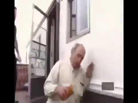 Old guy falling down stairs meme