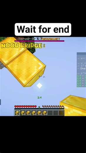 Noob vs Pro Speedbridge in Minecraft! 😱 || #minecraft #shorts #viral