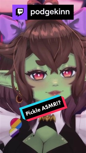 Might be the only ASMRtist that gives you the experience of being a pickle. 🥒 #asmr #asmrfood #vtuber #envtuber #lewdtuber #goblin #cute #fyp #vtuberuprising