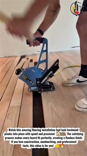 Perfect Flooring Installation Tool 🔨✨ #Flooring #Construction