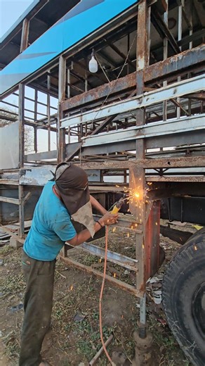 new bus manufacturing process new bus build by #thebusmaking #youtubeshorts