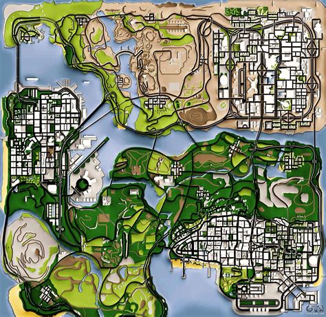Map GTA San Andreas