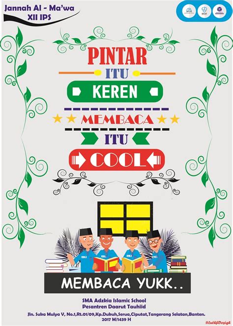 Poster Gemar Membaca di Masyarakat