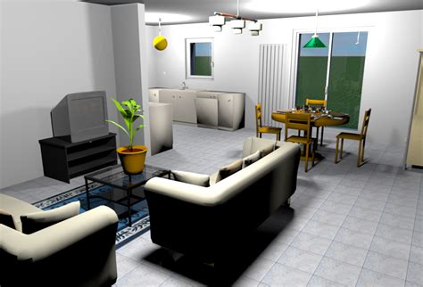 desain dapur menggunakan aplikasi Sweet Home 3D