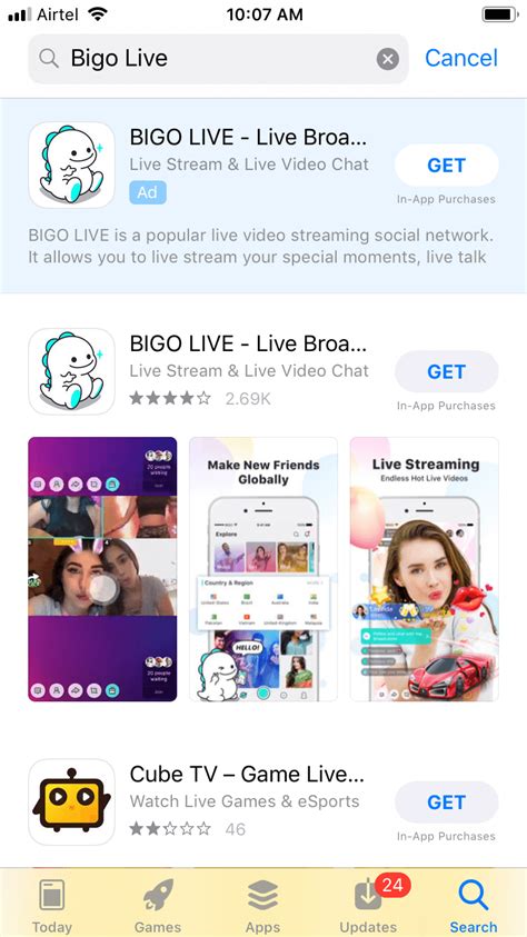 Download Aplikasi Bigo di iOS