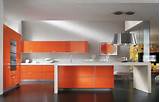 Orange Wood Kitchen Cabinets Pictures