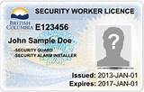 Verify Security Guard License Images