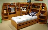 Images of Bookcase Headboard Storage Bed