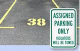 Assigned Parking Signs Images