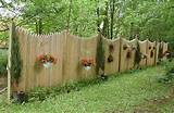 Wood Panel Garden Fence Photos