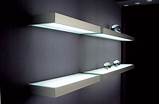 Floating Shelves With Led Lights Photos
