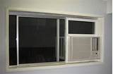 Installing Window Air Conditioner Sliding Window Photos