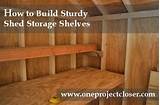 Pictures of How To Build Shelves In A Metal Shed