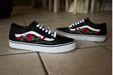 Vans With Flower Embroidery Pictures
