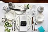 Pictures of Formal Dinner Plate Setting