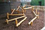 Natural Wood Playground Equipment