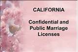 Public Marriage License California Photos
