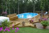 Pool Landscaping On A Hill Images