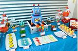 Robot Themed Birthday Party Supplies Photos