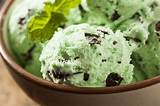 Photos of Mint Ice Cream With Chocolate Chips
