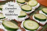 Pictures of Cucumber Sandwich Recipes