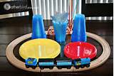 Photos of Train Birthday Party Plates