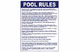 Swimming Pool Rules Photos