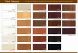 Wood Stain Color Chart Photos