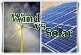 Solar Panel Vs Wind Turbine Pictures