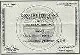 Images of Electric Contractor License