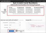 Fake Credit Card Numbers With Zip Code Pictures