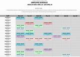Shift Schedule Template Free Photos