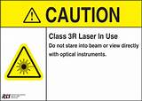 Images of Class 3r Laser