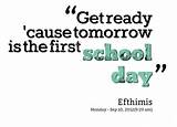 Pictures of First Day Of School Quotes