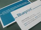 Photos of Blueprint Business Cards