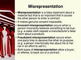 Images of Misrepresentation Claim