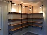 Pictures of Shelves Made With Pipe And Wood