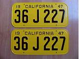 Photos of Replica License Plates California